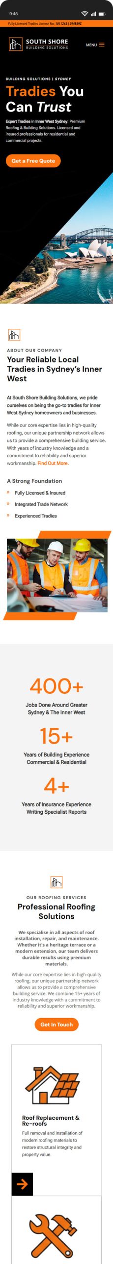 Mobile Website South