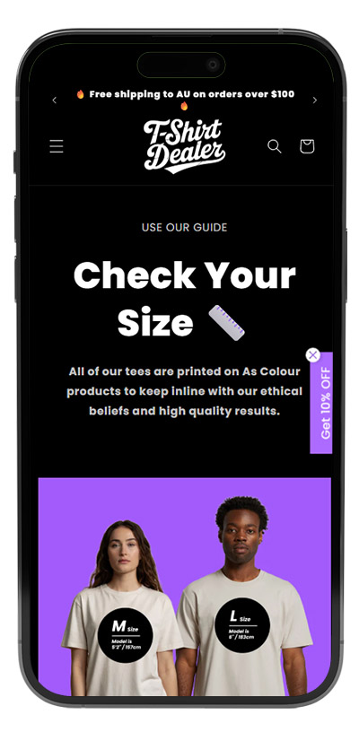 Portfolio Mobile 1T shirt Deal