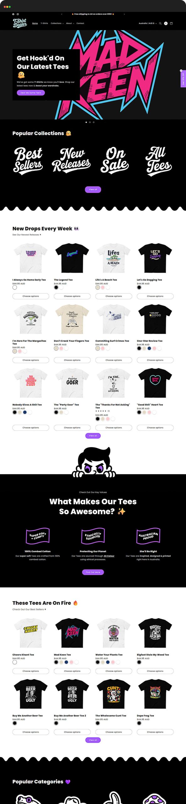 WebsiteT shirt Deal