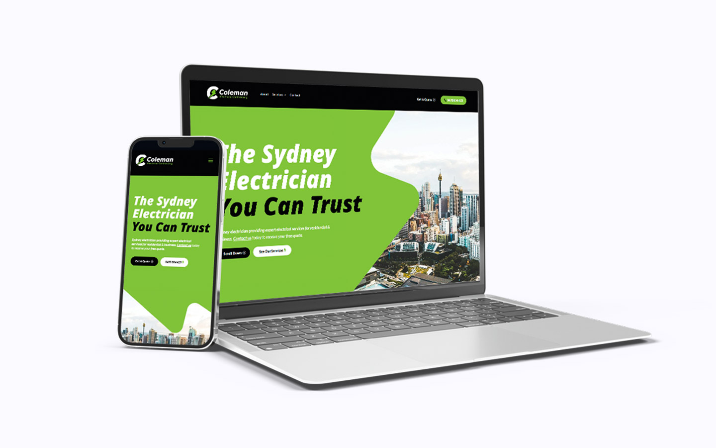 coleman electrical web design
