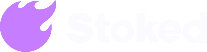 stoked ceative logo white